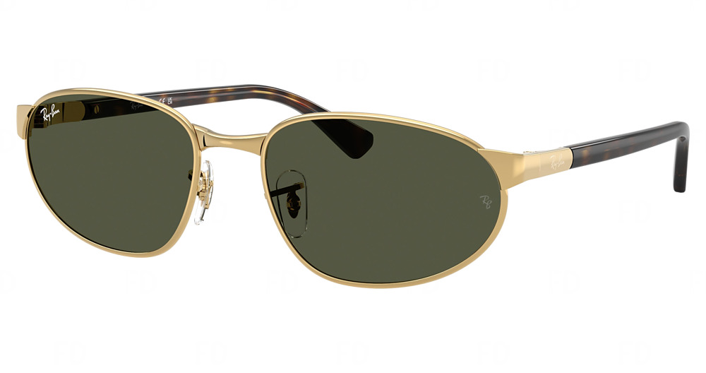 Ray-Ban RB3777 round sunglasses in Arista/Green