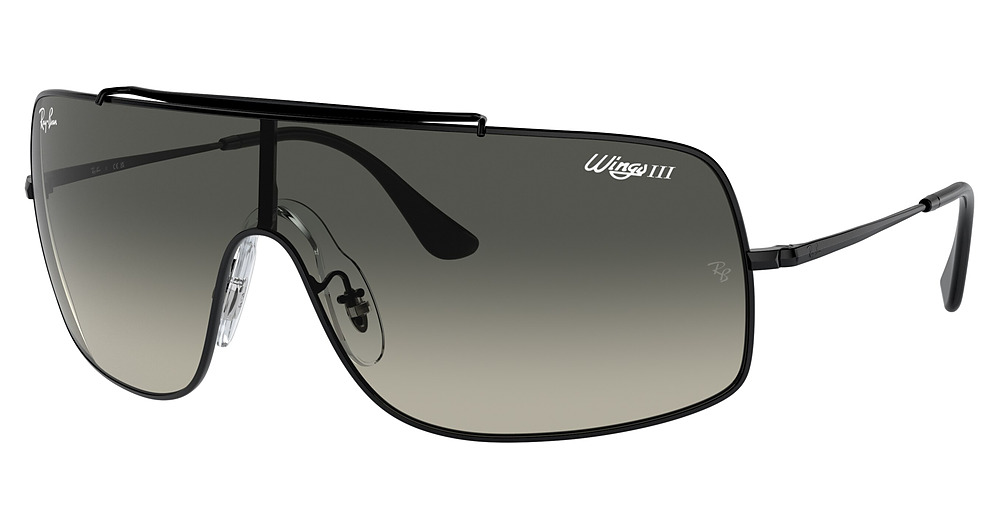 Ray-Ban RB3897 WINGS III sunglasses in Black/Gradient Grey