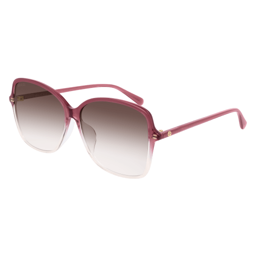 Gucci GG0546SK rectangle sunglasses in Red Burgundy Brown/Nylon