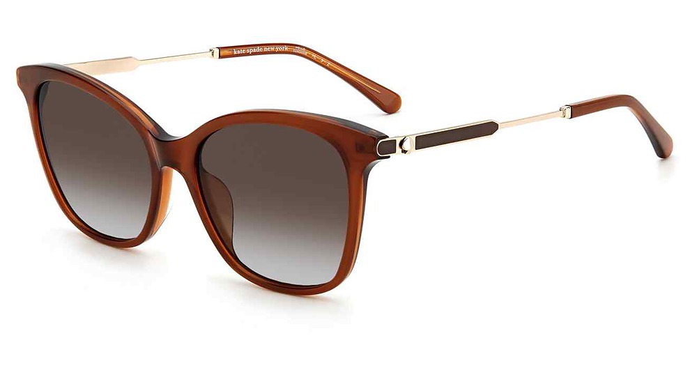 Kate Spade DALILA/S rectangle sunglasses in Brown/Brown Grad Polz