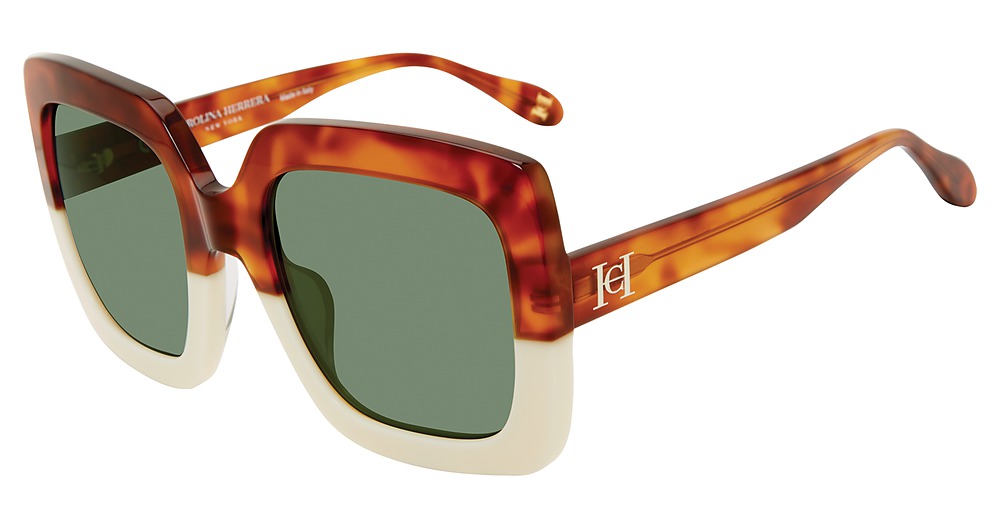 Carolina Herrera SHN596M square sunglasses in Black Tortoise 097 B