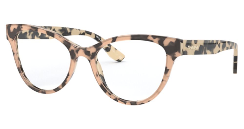 Miu Miu MU 01TV CORE COLLECTION cateye eyeglasses in Top Pink on Beige Havana