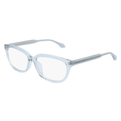 Gucci GG0568OA round eyeglasses in Light Blue Light Blue Transparent