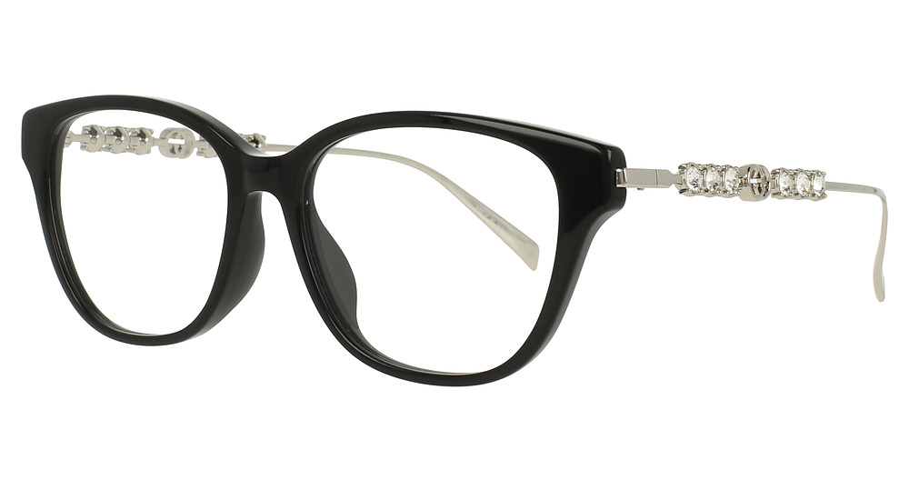 Gucci GG1972OA round eyeglasses in Black