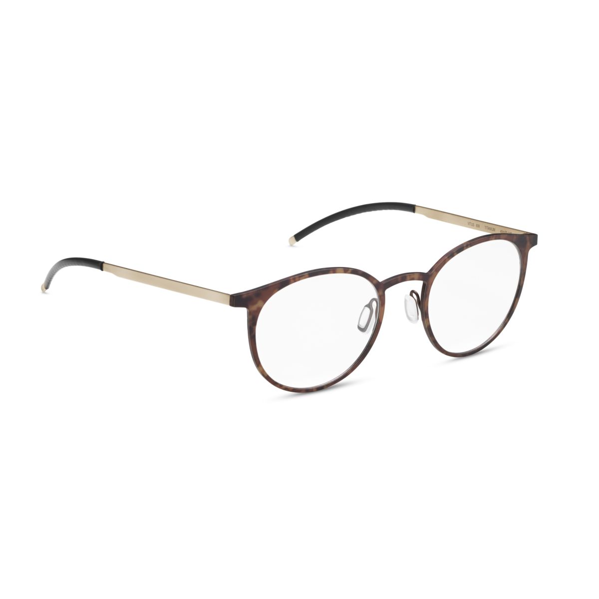 Mat Brown Tortoise / Sandblasted White Gold