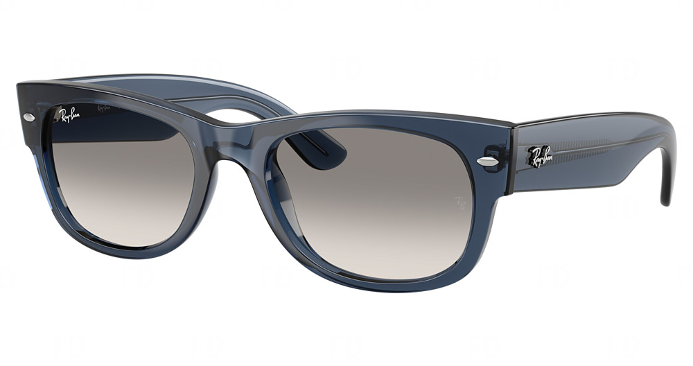 TRANSPARENT DARK BLUE / CLEAR GRADIENT GREY