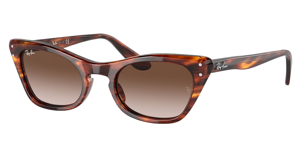 Ray-Ban RJ9099S MISS BURBANK cateye sunglasses in Striped Havana/Gradient Brown