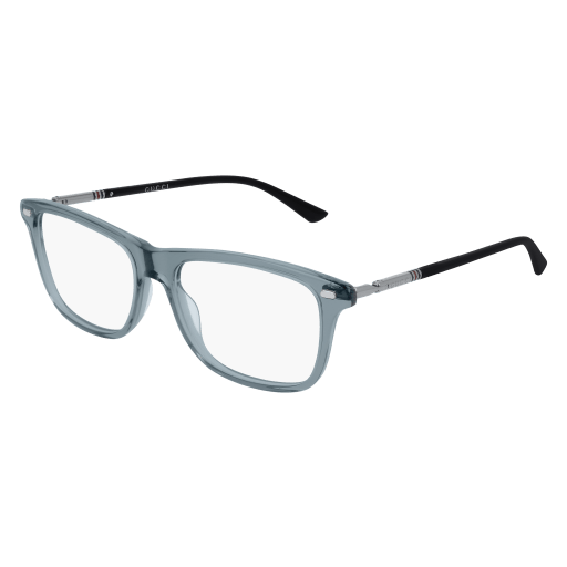 Gucci GG0519O rectangle eyeglasses in Grey Ruthenium Transparent