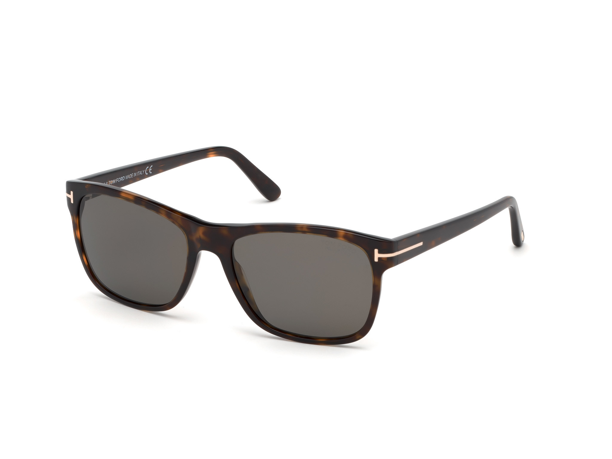 Tom Ford FT0698-F Giulio square sunglasses in Shiny Classic Dark Havana