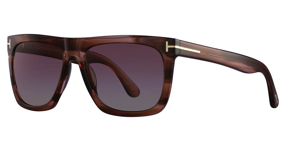 Tom Ford FT0513 irregular sunglasses in Red/Other/Gradient Bordeaux