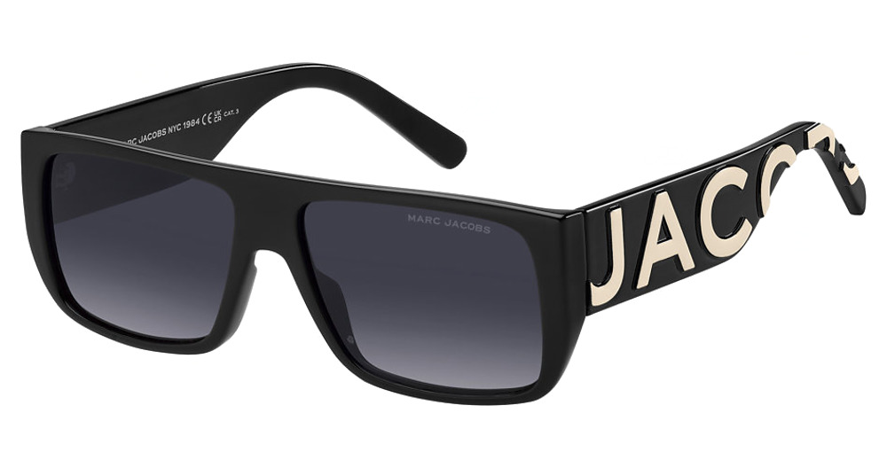 Marc Jacobs MARC LOGO 096/S sunglasses in Black Whte/Dark Grey Shaded