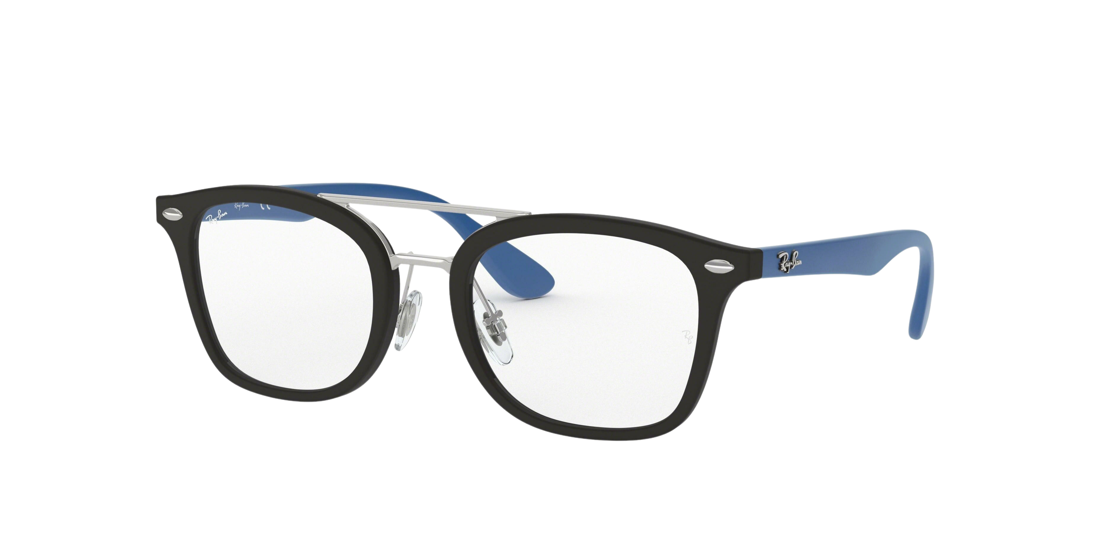 Ray-Ban RY1585 square eyeglasses in Matte Black