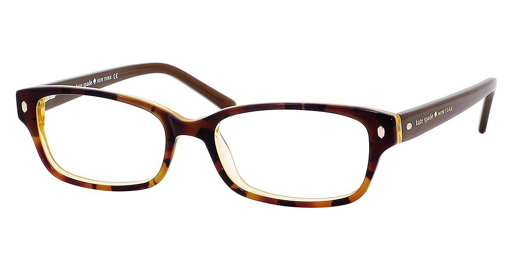 Kate Spade LUCYANN rectangle eyeglasses in Tortoise Gold