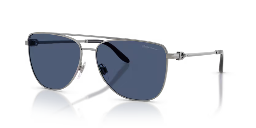 SHINY GUNMETAL / DARK BLUE