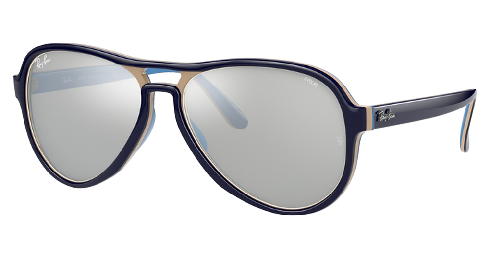 BLUE CREAMY LIGHT BLUE / PHOTO GREY MIRROR GREY