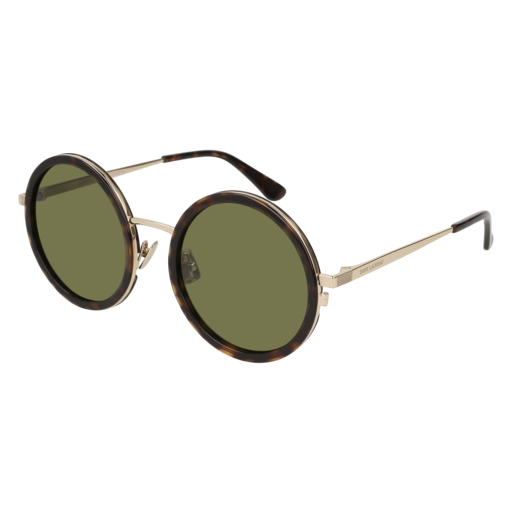 Saint Laurent SL 136 COMBI round sunglasses in Havana