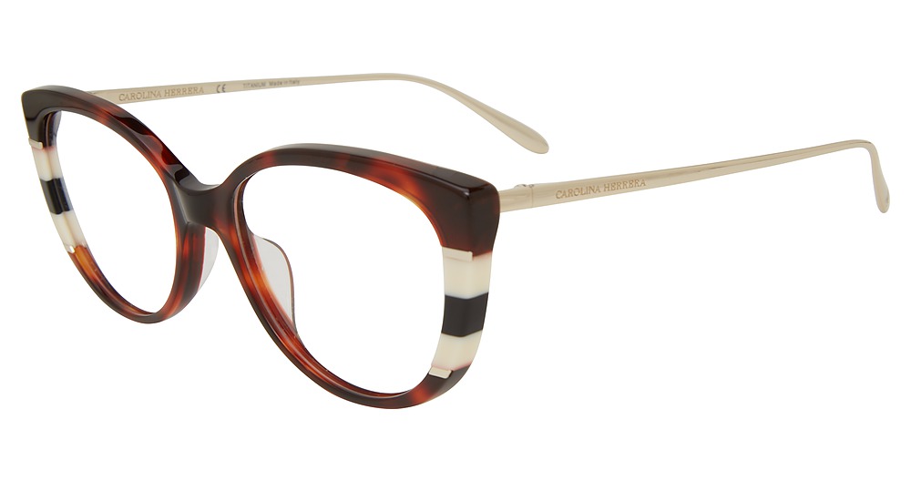 Carolina Herrera VHN629M cateye eyeglasses in Tortoise 09 At
