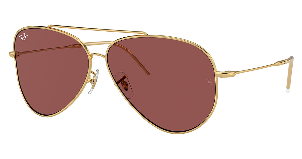 Ray-Ban RBR0101S AVIATOR REVERSE aviator sunglasses in Arista/Dark Violet