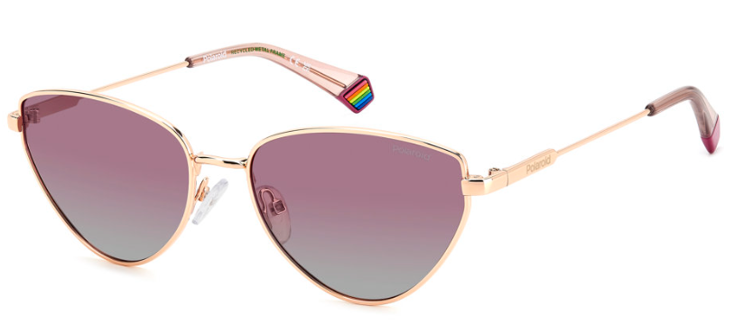 GOLD PINK / RED SHADED POLARIZED