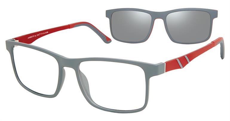 Grey/red