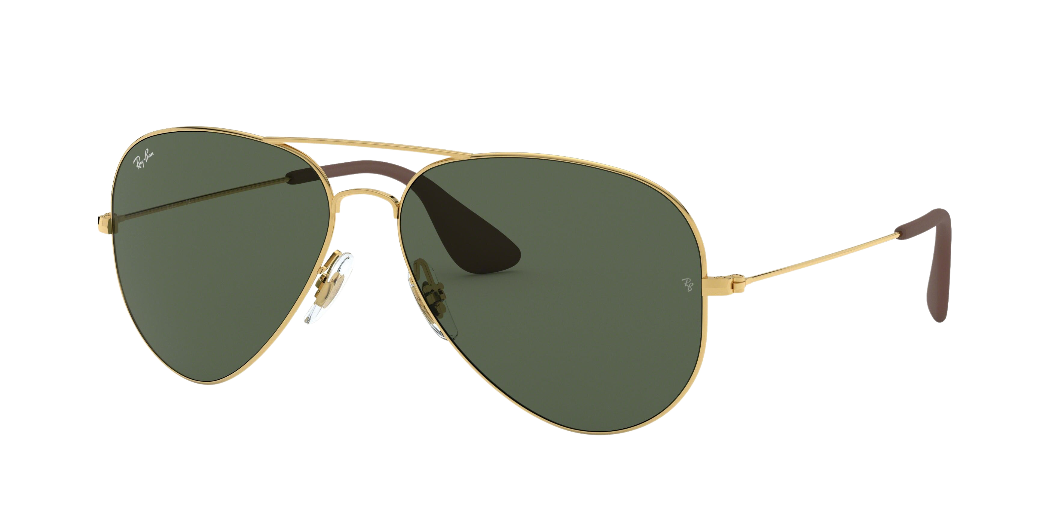 Ray-Ban RB3558 round sunglasses in Gold