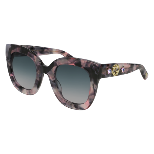 Gucci GG0208S round sunglasses in Havana