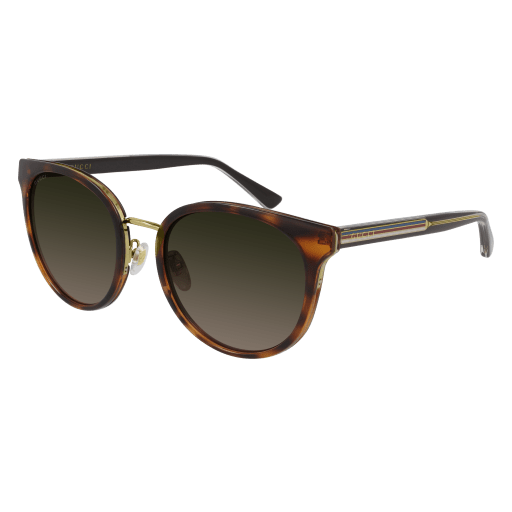 Gucci GG0850SKN round sunglasses in Havana Brown Brown/Brown