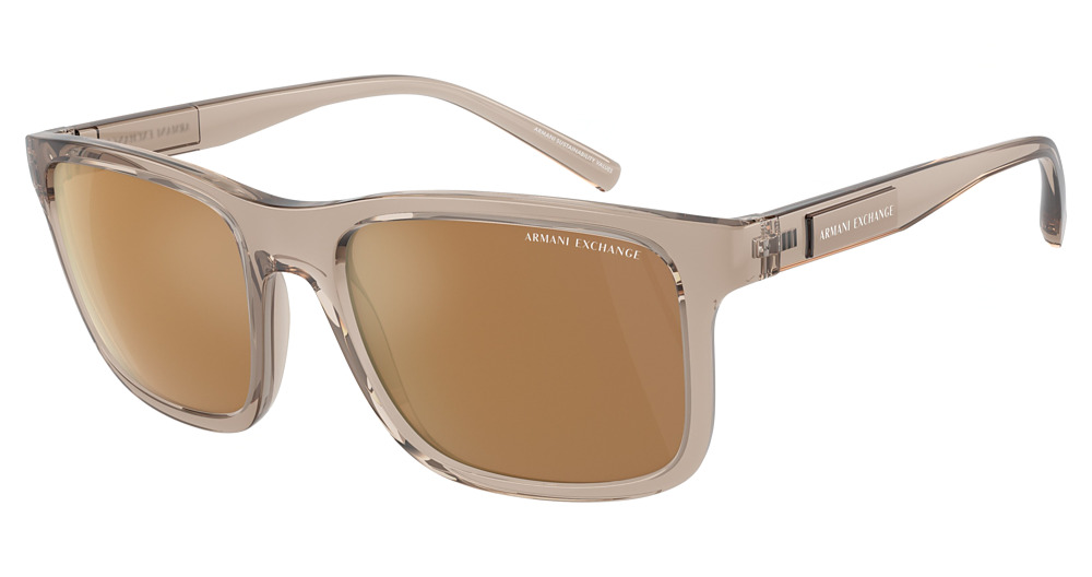 SHINY TRANSPARENT BROWN / BROWN MIRROR GOLD POLAR