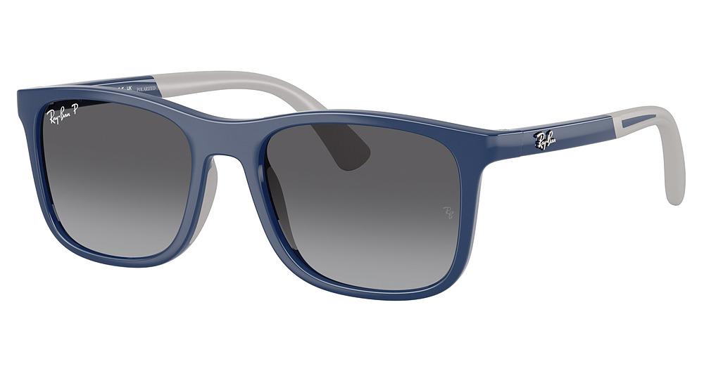 Ray-Ban RJ9084SF sunglasses in Blue on Rubber Grey/Light Brown