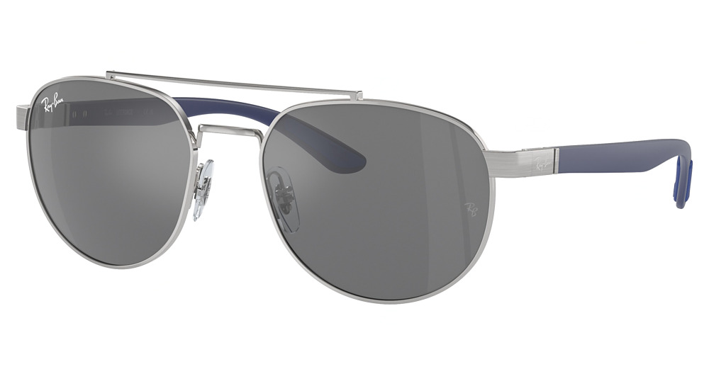 Ray-Ban RB3736 aviator sunglasses in Silver/Grey Mirror Silver