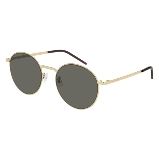 Saint Laurent SL 250 SLIM round sunglasses in Gold