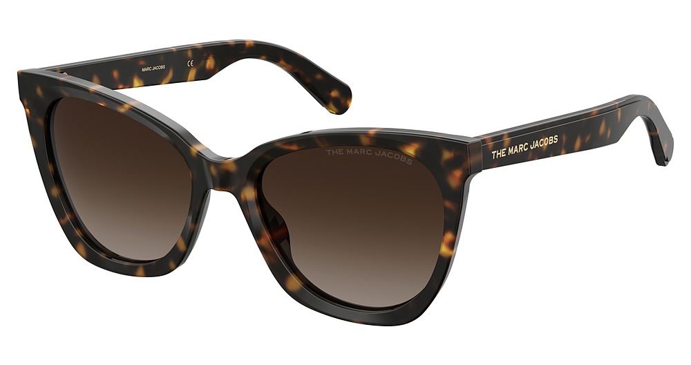 Marc Jacobs MARC 500/S rectangle sunglasses in Dkhavana/Brown Grad Polz