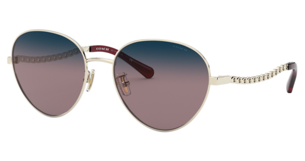 LIGHT GOLD / BLUE BURGUNDY GRADIENT