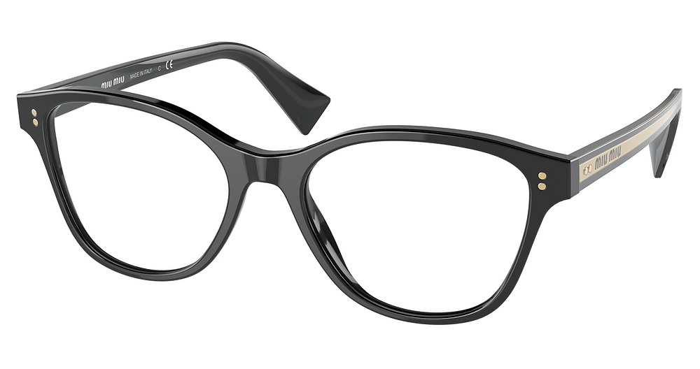 Miu Miu MU 02UVA round eyeglasses in Black