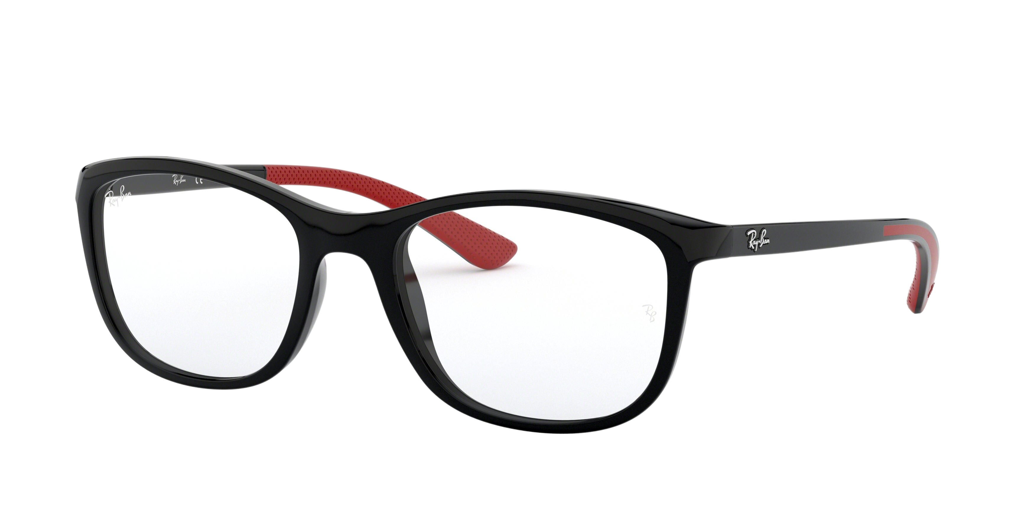 Ray-Ban RX7169 square eyeglasses in Black