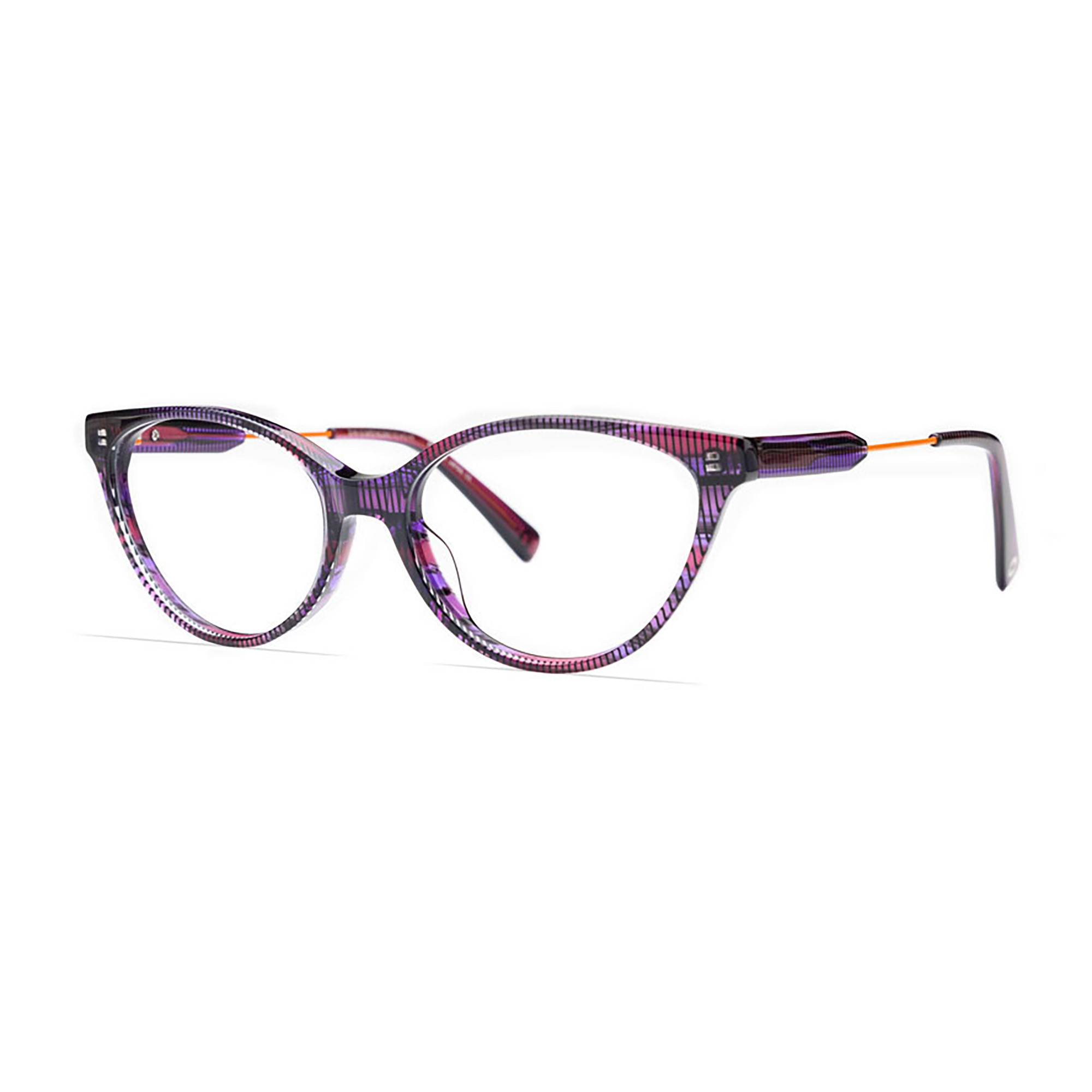 Purple Orange Cross Hatch