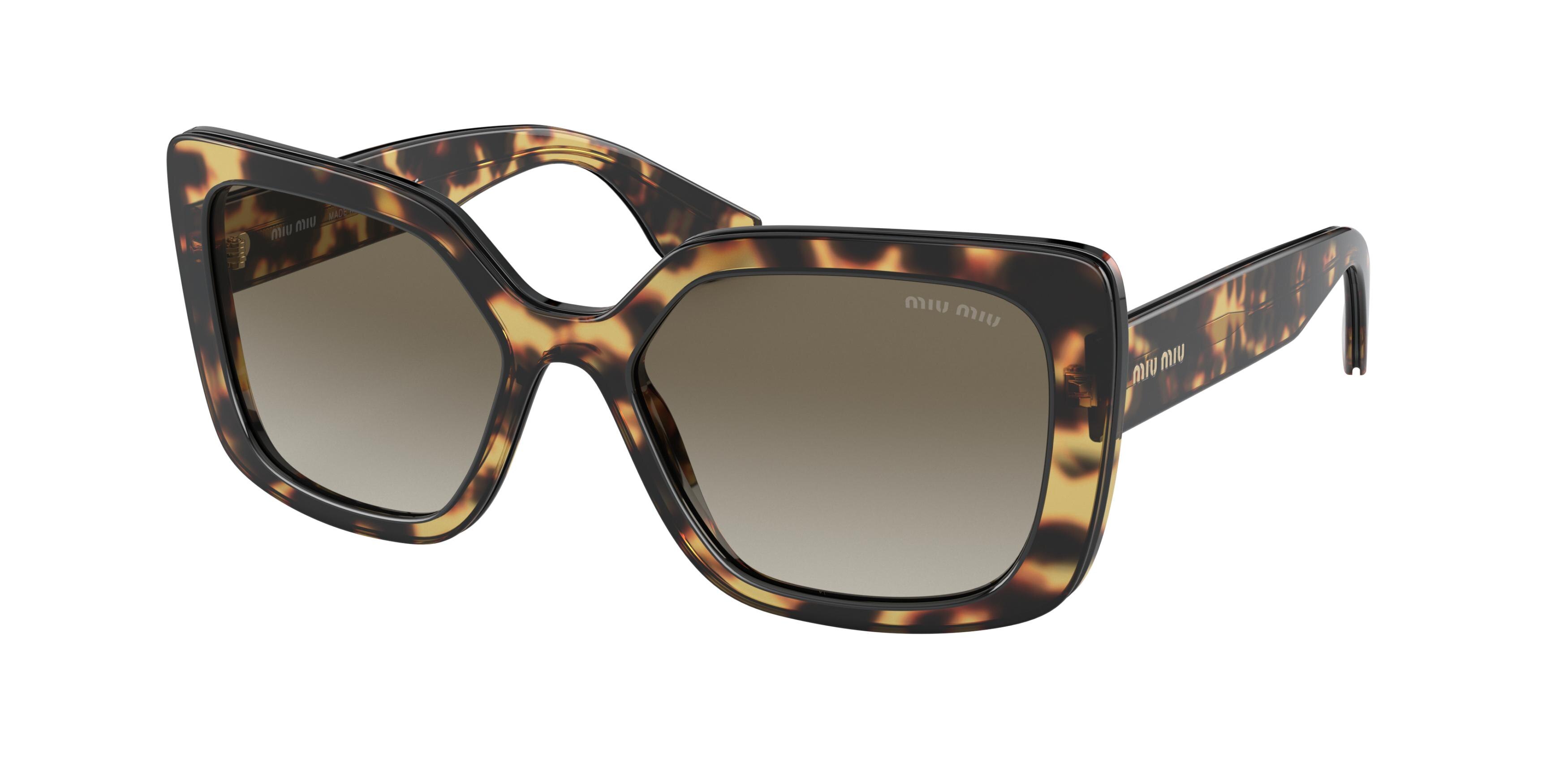 Miu Miu MU 09VS rectangle sunglasses in Havana