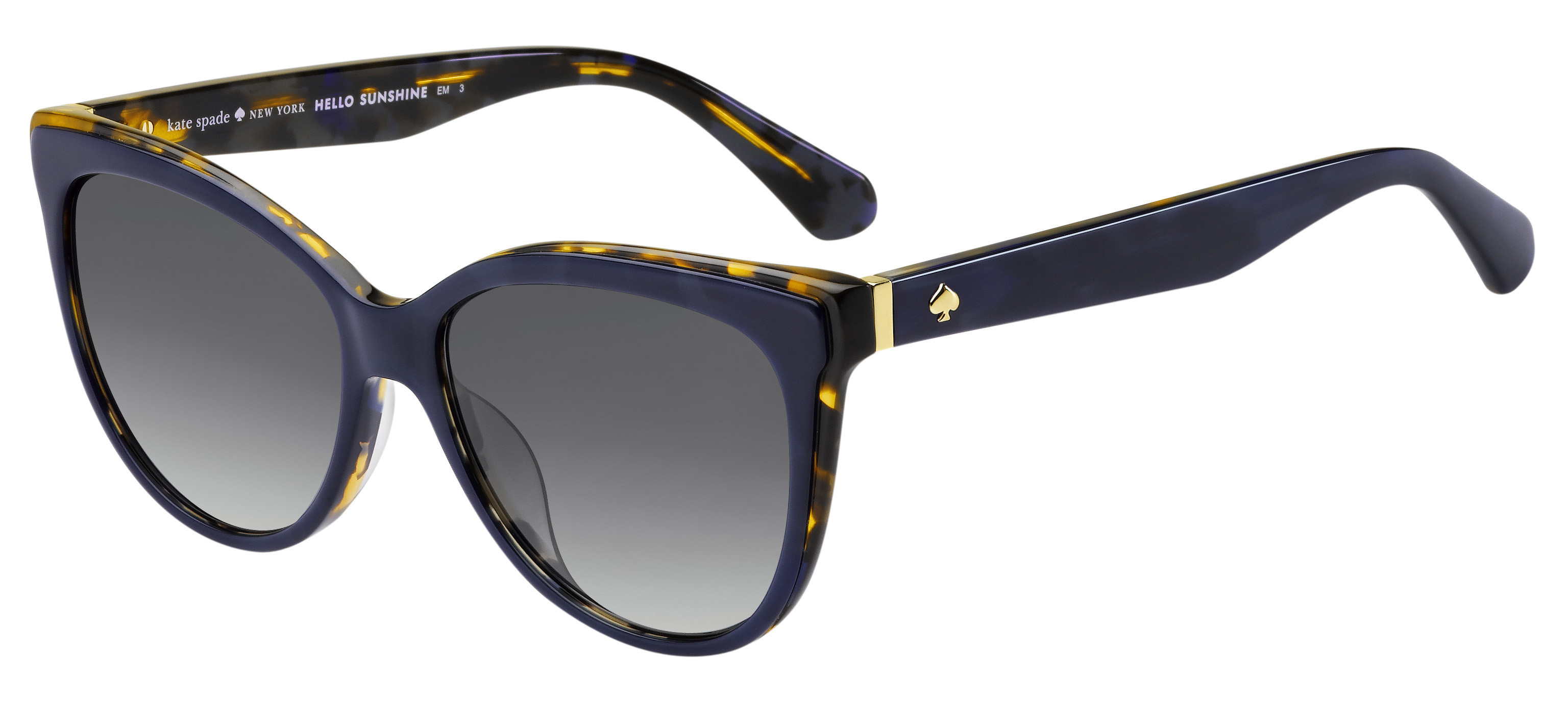 Kate Spade Daesha/S cateye sunglasses in Blue Havana (9 O Dark Grey Gradient)