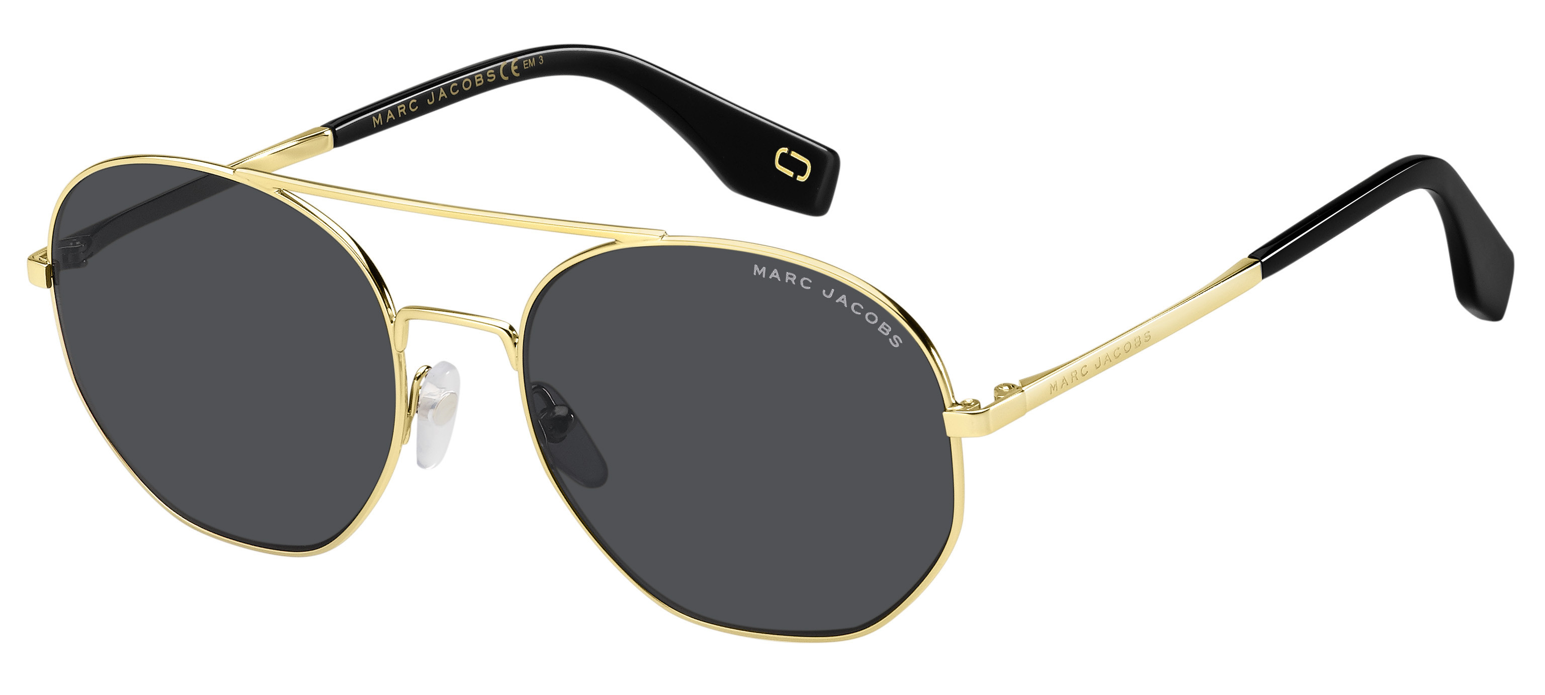 Marc Jacobs Marc 327/S round sunglasses in Antgd Gre (Ir Grey Blue)