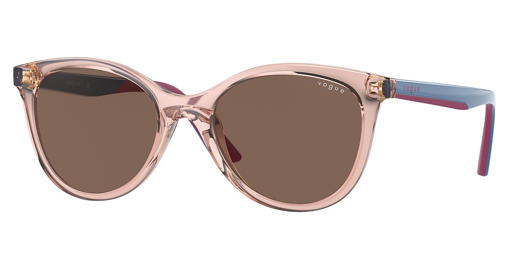 TRANSPARENT PINK / DARK BROWN