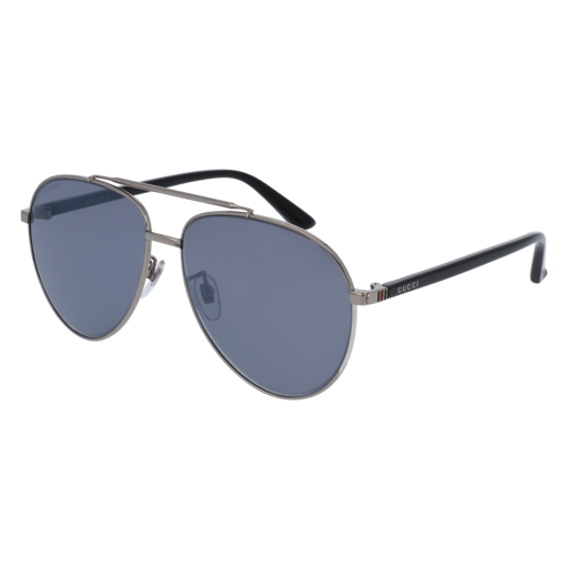 Gucci GG0043SA aviator sunglasses in Ruthenium
