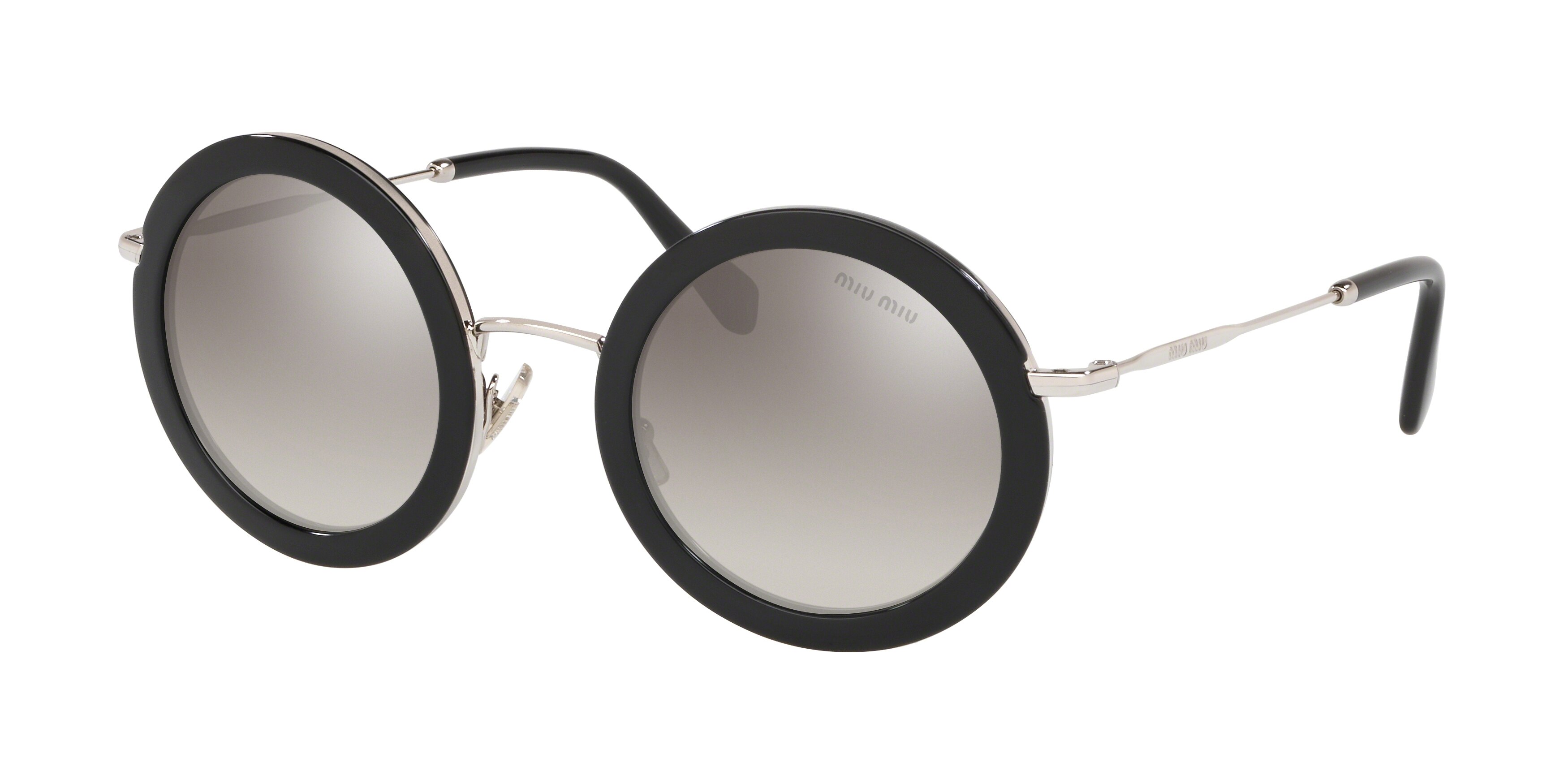 Miu Miu MU 59US round sunglasses in Black