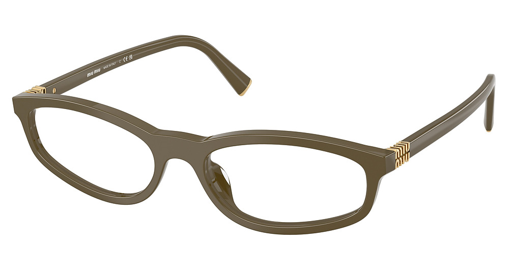 Miu Miu MU 01ZVF rectangle eyeglasses in Palude