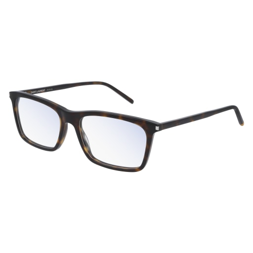 Saint Laurent SL 296 rectangle eyeglasses in Havana Havana Transparent