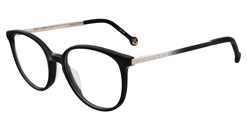 Carolina Herrera VHE759K round eyeglasses in Black 0700