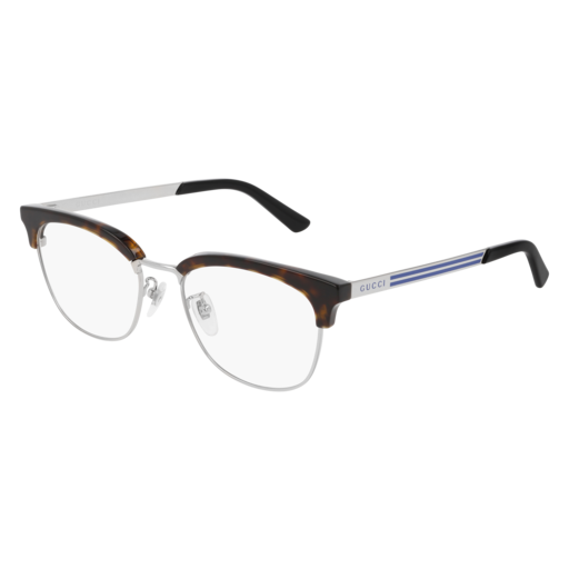 Gucci GG0698OA rectangle eyeglasses in Silver