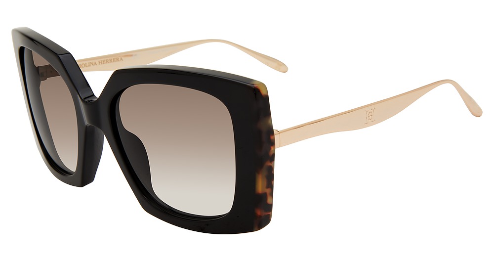 Carolina Herrera SHN616V square sunglasses in Black