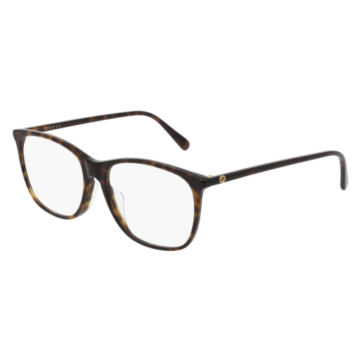 Gucci GG0555OA rectangle sunglasses in Havana