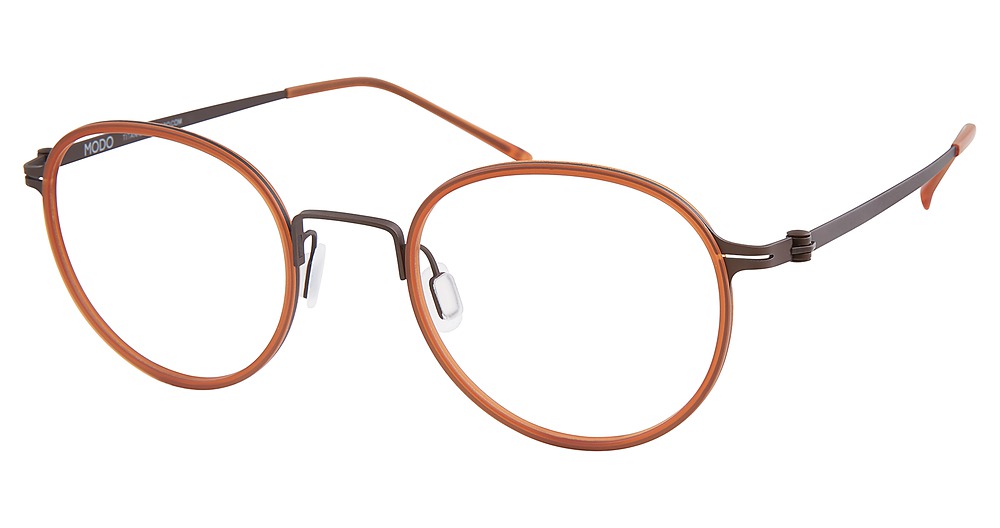 Modo 4426 round eyeglasses in Terracotta