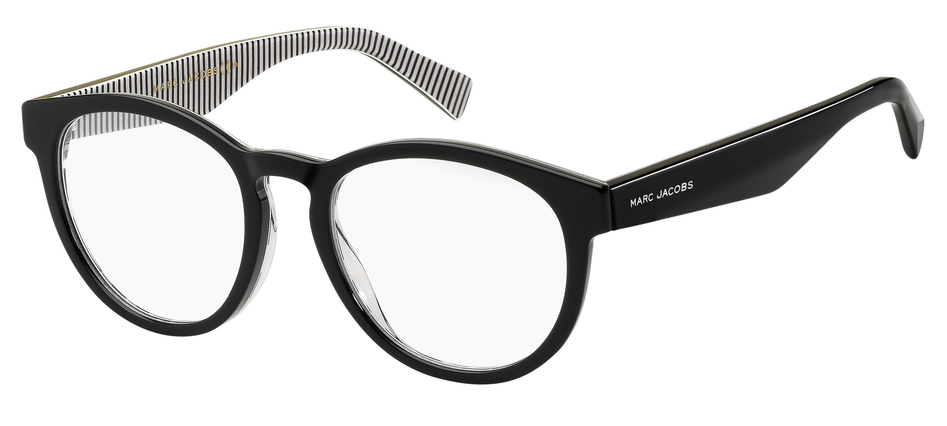 Marc Jacobs Marc 237 square eyeglasses in Striped Black